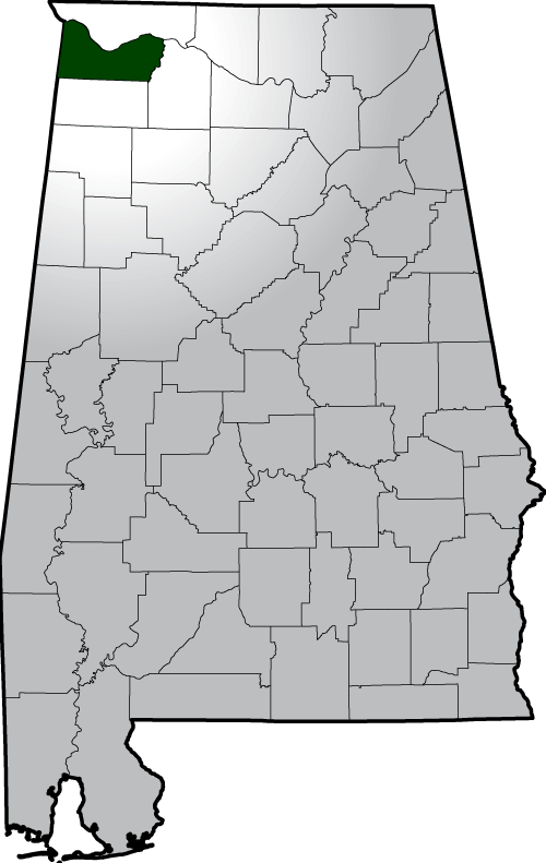 Map highlighting Colbert County's location within the state.